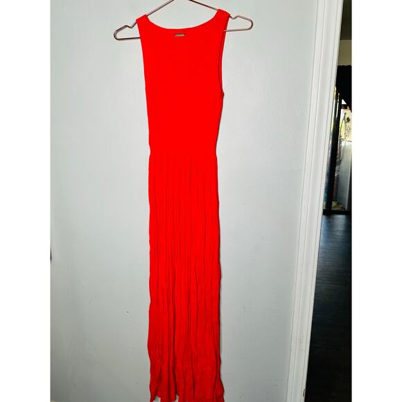 MICHAEL Michael Kors Red Ribbed Sleeveless Scoop Neck Tank Dress Size Small - Picture 7 of 8